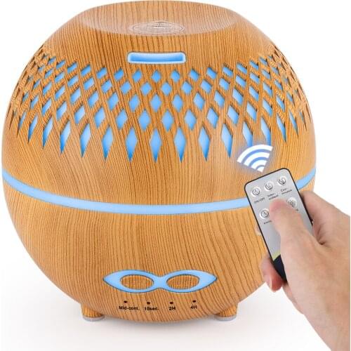 Remote Control Aromatherapy Essential Oil Air Humidifier Diffuser with LED Lamp Ultrasonic Cool Mist Aroma Diffusor Maker Fogger