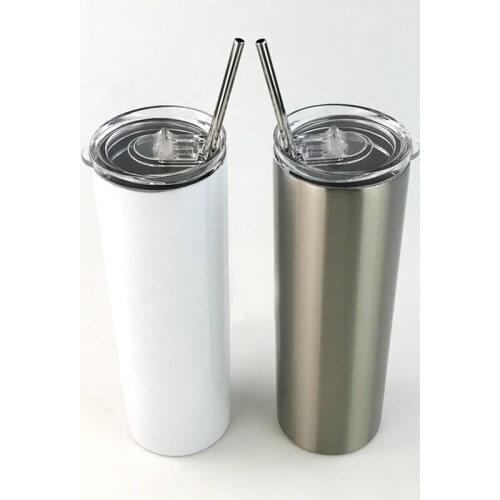 Blank Sublimation 20OZ Steel Bottle Mugs Transfer Prtinting by Sublimation INK DIY Transfer Heat Press Printing Thermos cup