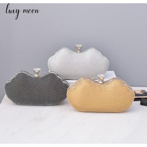 Diamond Luxury Designer Handbag Bowknot Womens Party Clutch Bag Women Shoulder Bag Elegant Evening Wedding Pouch Z182
