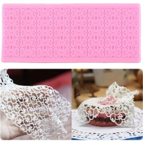 Lace Cake Border Silicone Mold Wedding DIY Cupcake Topper Fondant Mould Cake Decorating Tools Sugarcraft Candy Chocolate Moulds