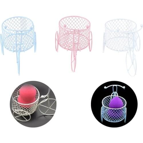 Tricycle Powder Puff Sponge Display Stand Photography Prop Art Wedding Decoration Container Holder 3 Colors