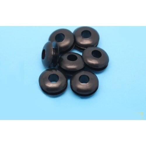 Inner 4 mm Plastic Rubber grommet machine wire output, outlet LED Lighting cabinet cable wire protection rubber grommet