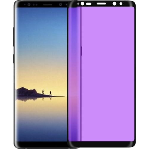 MicroData 3D Tempered Glass For Samsung Galaxy Note 9 8 3D Full Cover Anti-blue Ray Purple Light Screen Protector Note8 Note 8