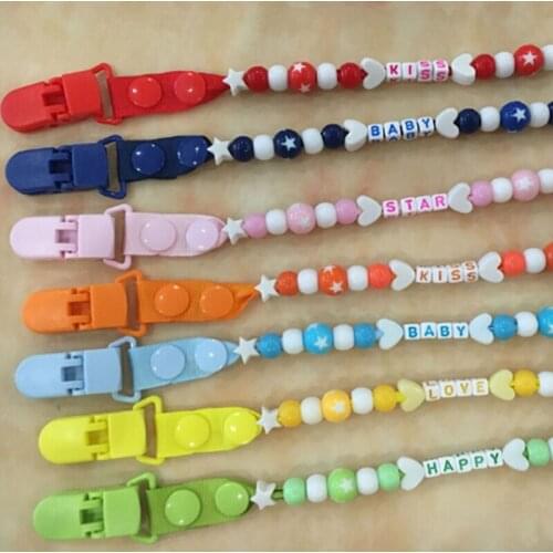 1 Pc Newborn Baby Toy Pacifier Clip Chain Cartoon Dummy Nipple Belt Safe Soother Teether Baby Rattles Nipple Holder For Infant