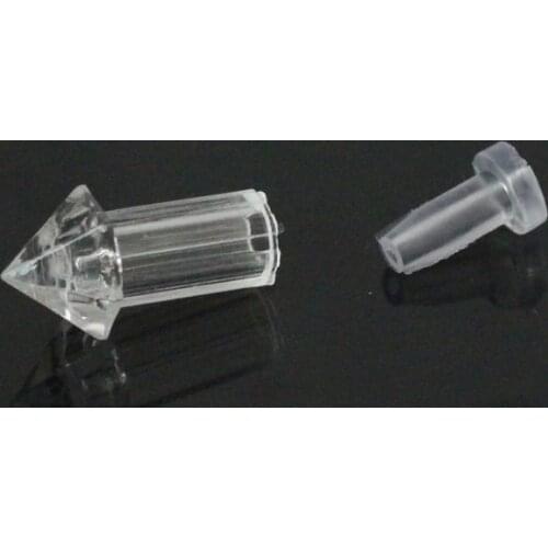 100pcs Acrylic pointed crystal End Fixture for fiber optic lighting Star Ceiling / wall lights