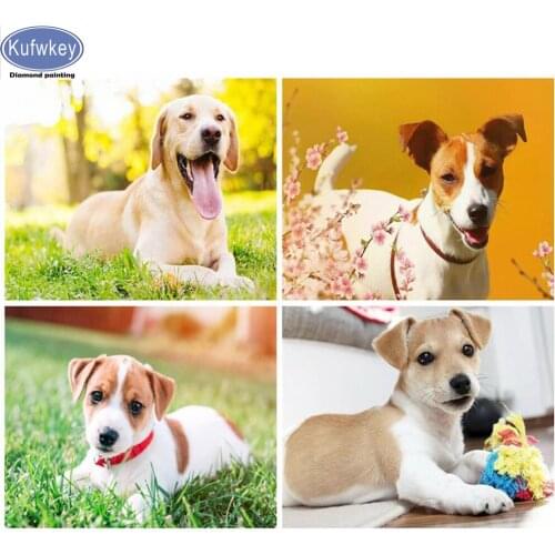 Jack russell terrier Diamond Painting Dog animal pet cute puppy diamond Embroidery Full Square round resin Drill diy Christmas