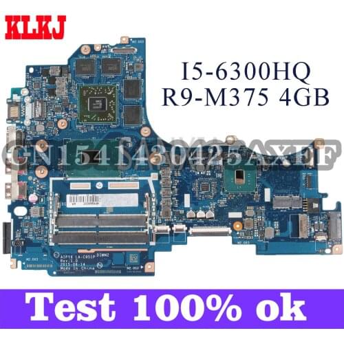 KLKJ AIPY6 LA-C951P Laptop motherboard for Lenovo Y700-14ISK original mainboard I5-6300HQ R9-M375 4GB