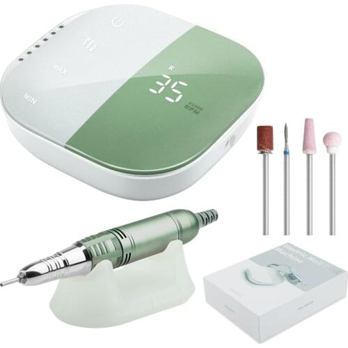 Electric Manicure Machinie Tools Nail Drill Machine 35000RPM Manicure Pen Mill Cutter Set Electric Nail Pedicure File Accessorie
