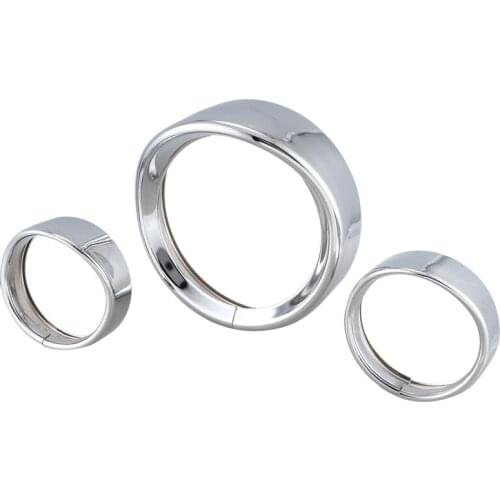 Motorcycle 7 Inch + 4.5 Inch Headlight Trim Ring Visor Style for Touring Road King Electra Glide Softail Fld/Flh Motorcycle Acce