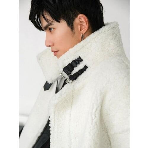 Mens Real Fur Coat Autumn Winter Natural Sheep Shearling Jacket Men Luxury Coat Men Clothes 2020 Genuine Leather Jackets 18154