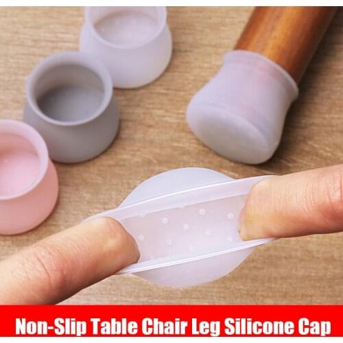 Non-Slip Table Chair Leg Silicone Cap Pad Furniture Table Feet Cover Floor Protector Non-slip Table Chair Foot Protection