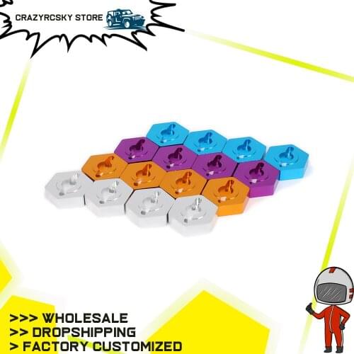 Machined alloy aluminum 8mm to 12mm hex hub adapter for rc hobby model car 1/18 wltoys a959 a969 a979 k929 upgraded hop-up parts