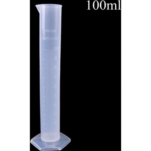 100ml Plastic Graduated Measuring Cylinder Transparent Chemistry Laboratory Measure School Laboratory Cylinder Wholesale