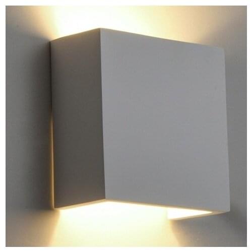 Simple Bathroom LED Mirror Light Fixtures Wall Lamp Modern Gypsum Lampara Pared Bedroom Living Room Indoor Lighting Arandela