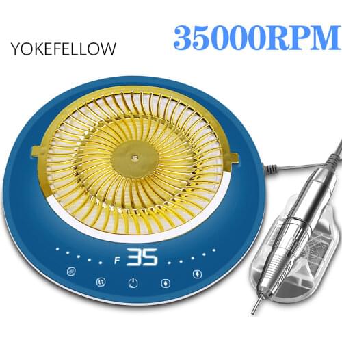 Nail Dust Collector Powerful Nail Vacuum Fan Low Noise Nail Dust Extractor with Reusable Filter For Acrylic Nail Drill Polishing