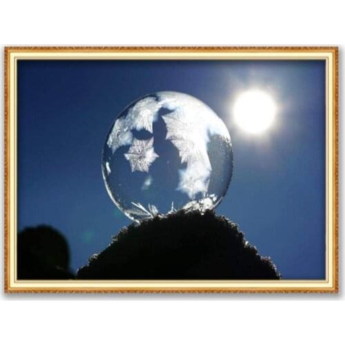 Christmas Snowball DIY Cross Stitch Embroidery 11CT Kits Needlework Craft Set Cotton Thread Printed Canvas Decoration New Design