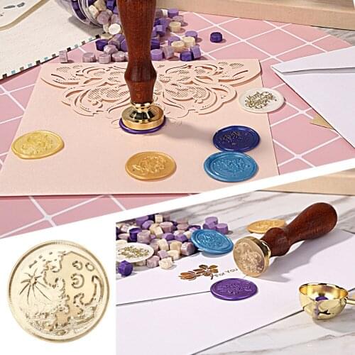 Star Animal Sealing Wax Stamp DIY Scrapbooking Wedding Invitations Photo Album Seal Stamp Replace Head Handle Wax Melting Spoons