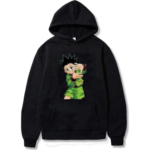 2021 Kawaii Anime Cartoon Hunter X Hunter GON FREECSS Hoodie Sweatshirt Long Sleeve Unisex Plus Size Regular Clothes 300