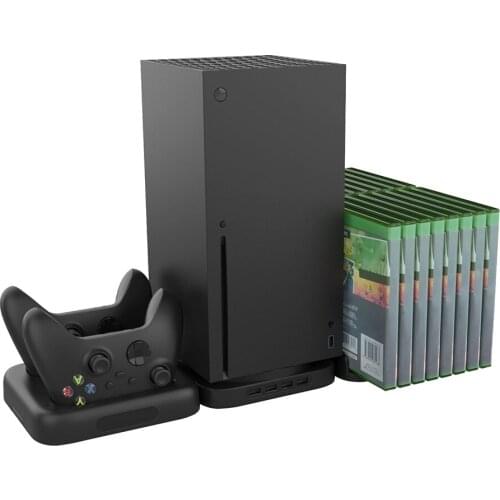 3-in-1 Multi-Function Dual Controller Charger for X-BOX SX Charging Dock Game Disc Storage Stand For X-BOX SX Game Console