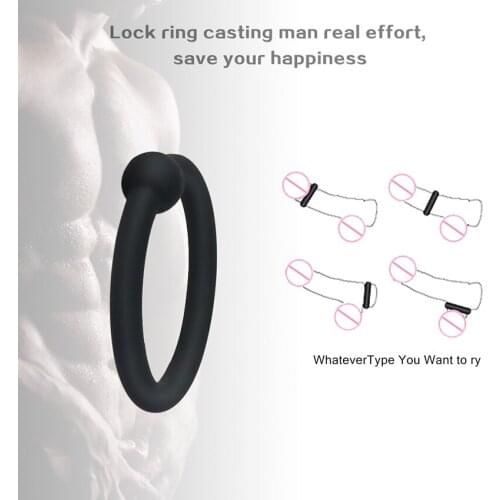 4 pcs Penis Ring Ejaculation Delay Cock Rings Male Erection Chastity Device Sex Toys for Men