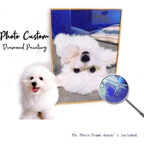 Photo Custom DIY 5D Diamond Painting Cross Stitch Kit Full Drill Square Embroidery Mosaic Art Picture of Rhinestones Gift Decor