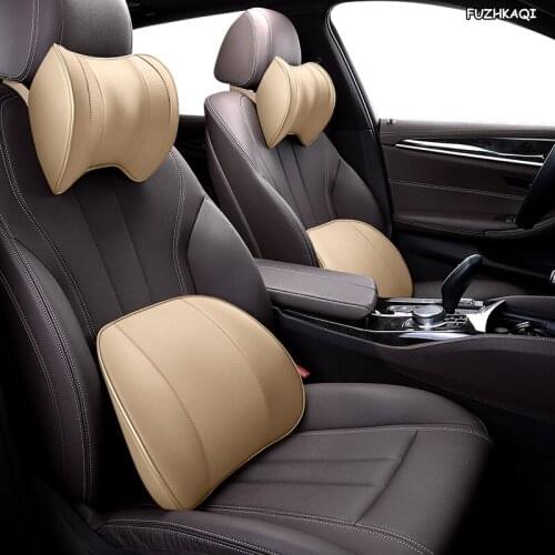 Memory Cotton foam Car Auto Headrest Neck Rest Seat Support for Head Pillow Travel Support Cushion Fabric Soft Chair safety