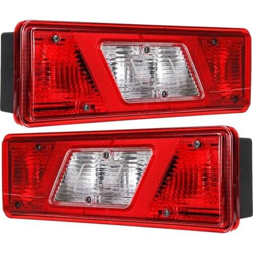 Car Light Tail Light Rear Brake Light Signal Lamp with Bulb for Ford Transit 2.2 V363 MK8 2014-2020
