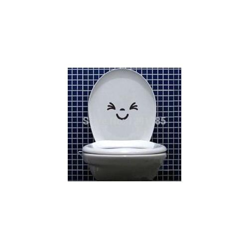 Free Shipping funny face toilet sign vinyl sticker For Shop Office Home Cafe Hotel Toilets door decor wall stickers fashion