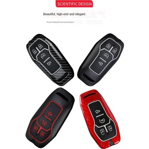 Suitable for Ford Key Case Lincoln MKX Wild Horse MKZ Taurus MKC Key Ring Shell Alloy Silicone