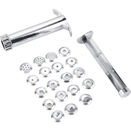 21 Pcs Stainless Steel Clay Extruder Fondant Sugar Paste Extruder Ceramics Pottery Polymer Modeling Decorating Tools Set