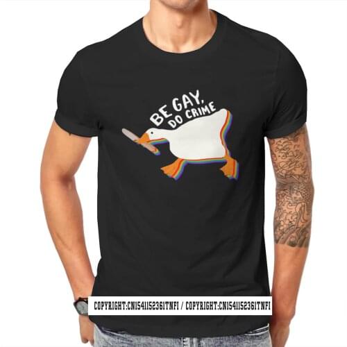 Untitled Goose Classic LGBT Gay Rainbow Pride T Shirt Classic Alternative Loose O Neck Tee Shirt Big Sales Harajuku Mens Tops