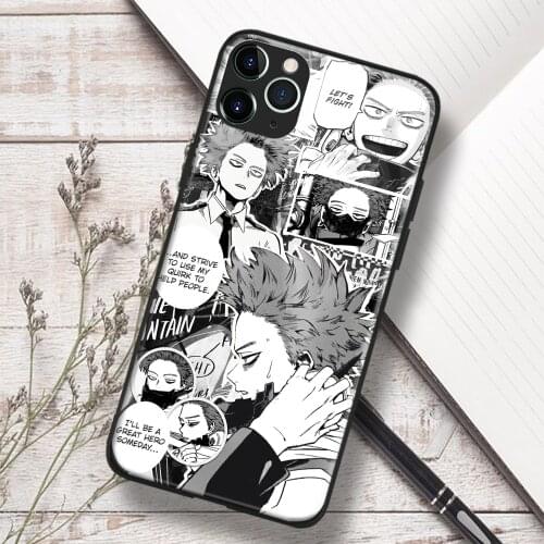 Hitoshi Shinso My Hero Academia anime Soft TPU Glass Phone Case for IPhone SE 6s 7 8 Plus X Xr Xs 11 12 Mini Pro Max Samsung