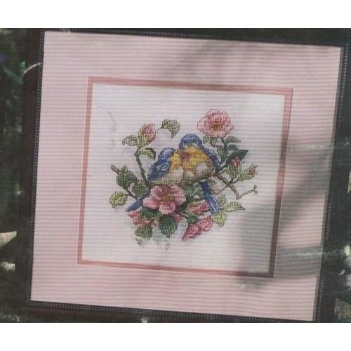 Fishxx canvas Cross-Stitch T370 flowers The bird and flower Paintings 100% Egyptian cotton Sets Embroidery on needlework diy