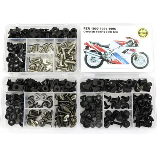 Fit For Yamaha FZR 1000 1991 1992 1993 1994 1995 1996 Complete Full Fairing Bolts Kit Screws Clips Speed Nuts Covering Bolts