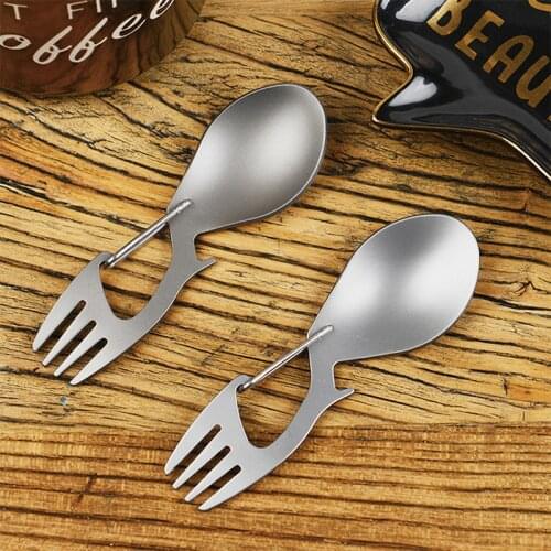 Stainless Steel Spoon Fork Tableware Multi Tool Can Opener Portable Utensil Flatware Cutlery Bottle Camp Picnic Spork Multitool