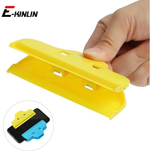 2pcs Mobile Phone Plastic Clip Fixture LCD Screen Fastening Clamp for iPhone for Samsung Smartphone Plastic Holder Repair Tools