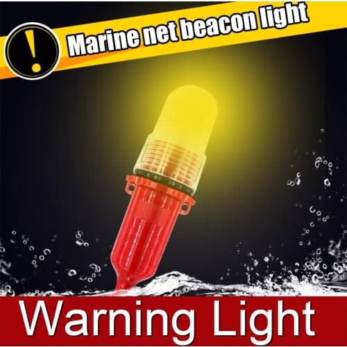 Plastic LED Fish Lights Waterproof Fishing Float Boat Ocean Bobber Night Flash Warning Light Fishing Accessories