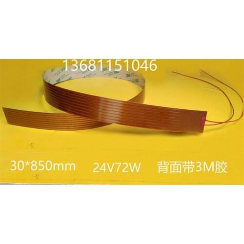 Polyimide Heating Film Heating Strip Heating Belt Film Heating Sheet 30X850mm 24V72W