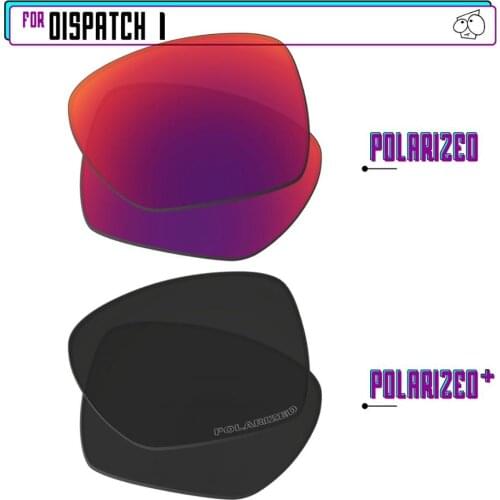 EZReplace Polarized Replacement Lenses for - Oakley Dispatch 1 Sunglasses - BlackPPlus-MidnightP