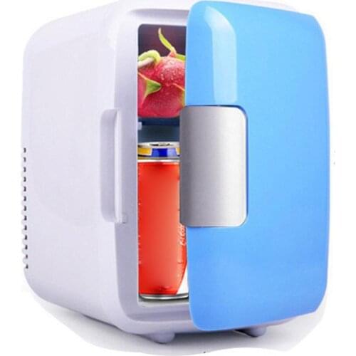 4L Energy Saving Fridge Protable Travel Fridge Mini Storage Mask Drink Cooler Warmer Electric Car Fridge Home Office Use