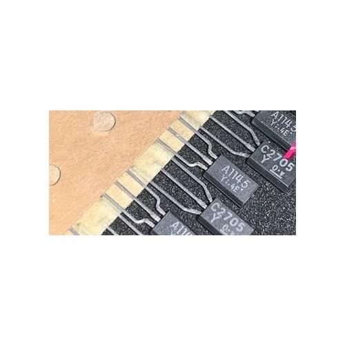 Qixinruite 10PCS/LOT 100% new imported original 2SA1145-Y 2SC2705-Y 2SA1145 2SC2705 A1145 C2705 TO-92 Precision Power Amplif