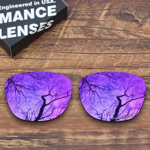 ToughAsNails Resist Seawater Corrosion Polarized Replacement Lenses for Oakley Trillbe X Sunglasses Purple Mirrored