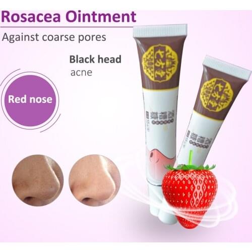 Herbal Anti Nose Mites Remove Acne Rosacea Cream Red Nose Blackhead Remover Acne Treatment Shrink Pores Face Bleaching Ointment
