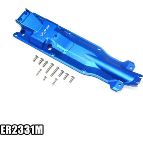 TRAXXAS E-REVO 2.0 86086-4 Full 3D tool path cutting aluminum alloy chassis middle protection plate ER2331M