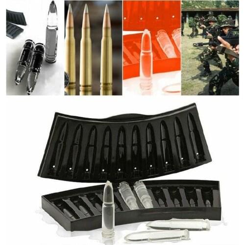 Creative Bullet Ice Tray Bar Must-Have Ice Mold Making Ice Tray Whiskey Ice Tray Bullet Clip Ice Cube Mold