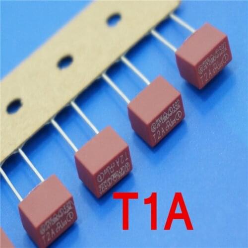 10 pcs/lot) T1A 250V TE5 Slow Blow Subminiature Fuse, UL VDE RoHS Approved, 1A, 1Amp