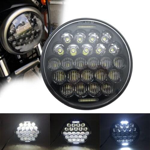 5.75 Inch LED Headlight 5 3/4" led DRL 50W motorbike headlights for motorcycle Sportster 883 XL883 FXCW 2019 New style