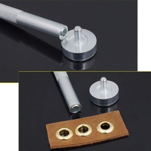 Free shipping DIY 2pcs Leather Craft Clothing Grommet Punch Tool Accessories Hand pressing eyelet tools Metal rivets molds 002