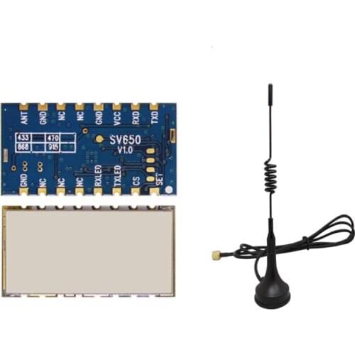 NiceRF wireless RF module kit SV650 in 433/470/868/915MHz TTL/RS485 interface wireless module transceiver with sucker antenna