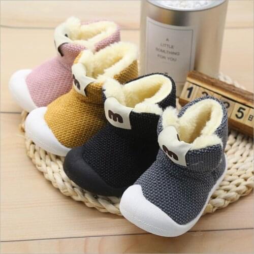 Newborn Baby Boots Boys Warm Baby Toddler Boots Baby Girls Winter Soft Boots Kids Baby Snow Shoes Anti-slip Infant Boots